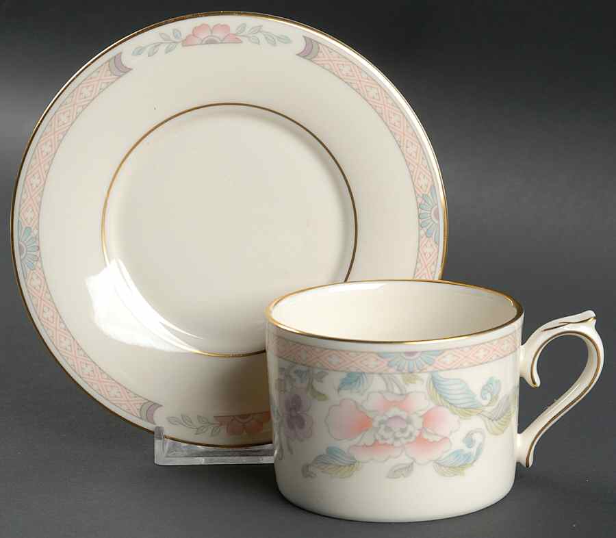 Litchfield Garden Flat Cup & Saucer Set by Lenox-1