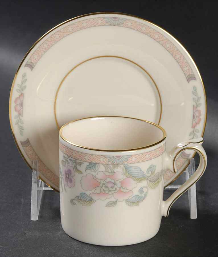 Litchfield Garden Flat Demitasse Cup & Saucer Set by Lenox-1