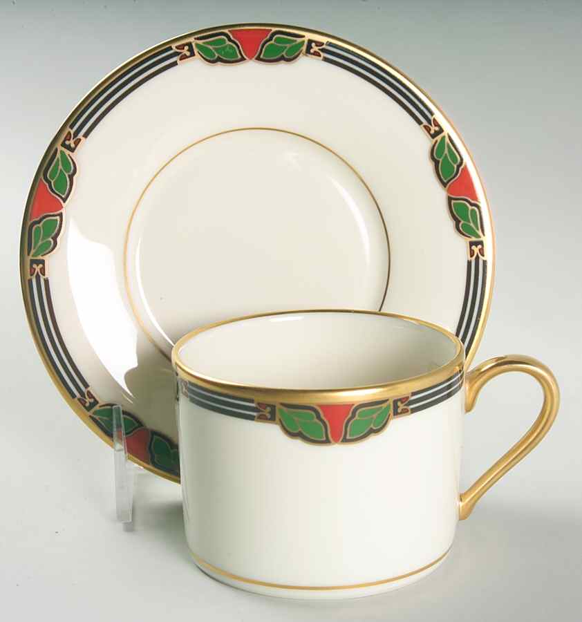 Lohengrin Flat Cup & Saucer Set by Lenox-1