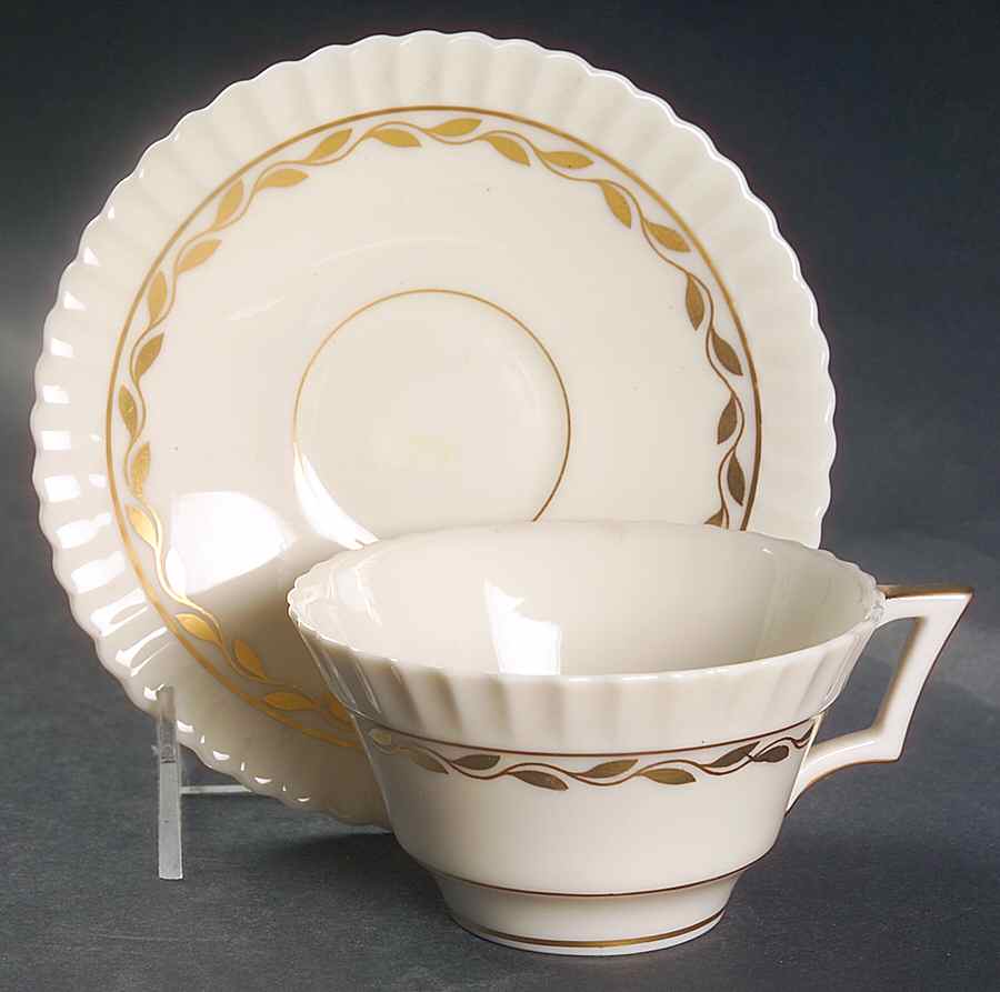 Lonsdale Flat Cup & Saucer Set by Lenox-1
