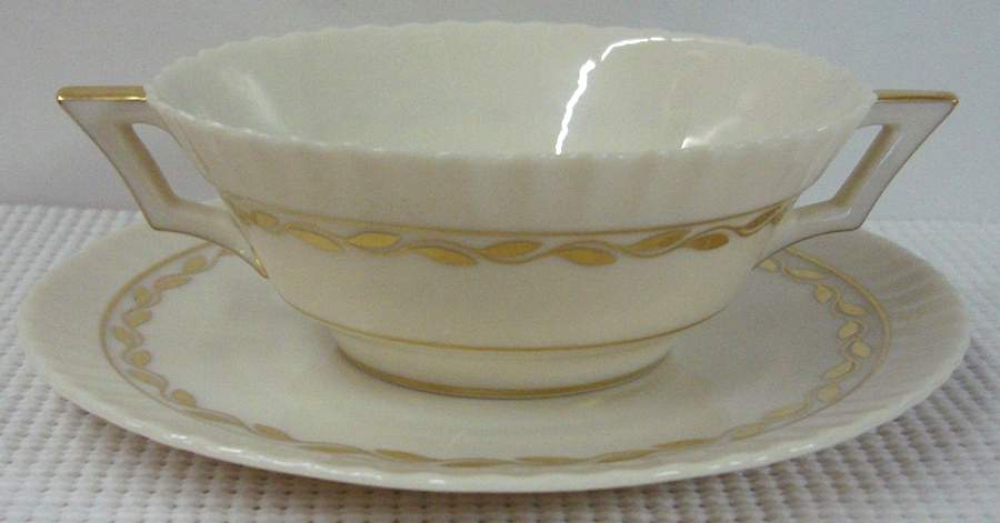 Lonsdale Flat Cream Soup Bowl & Saucer Set by Lenox-1