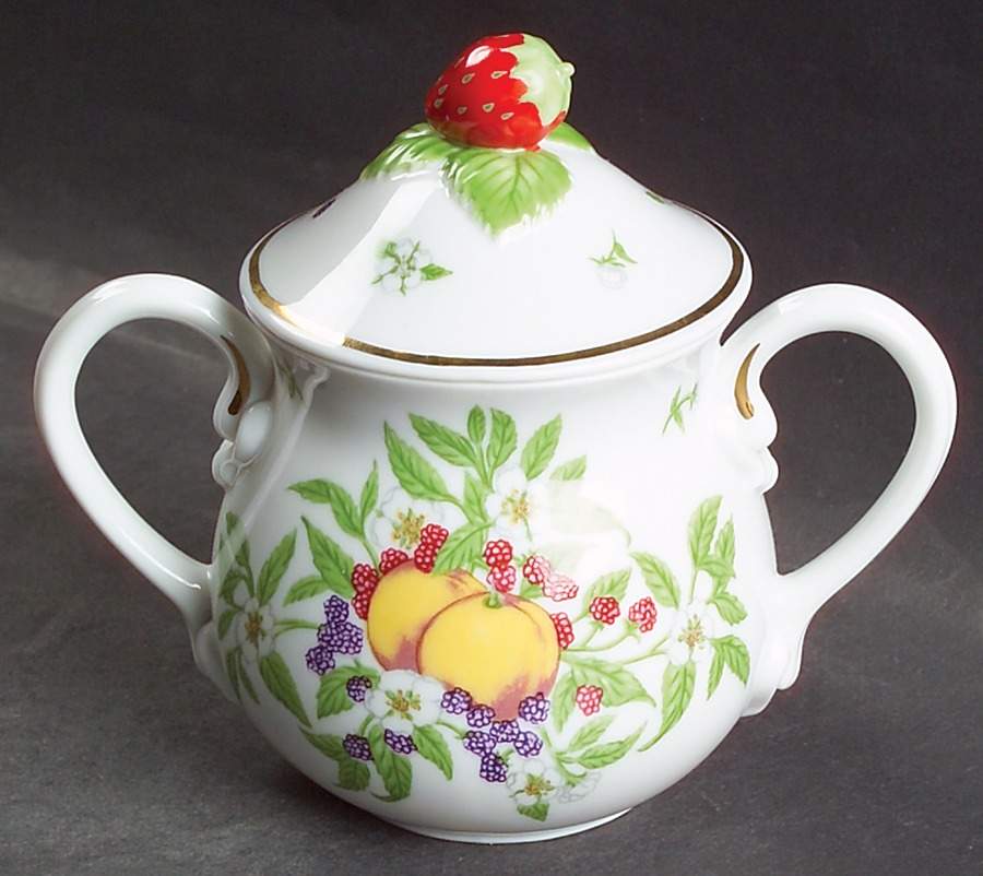 Lenox Orchard Giftware Sugar Bowl & Lid by Lenox-1