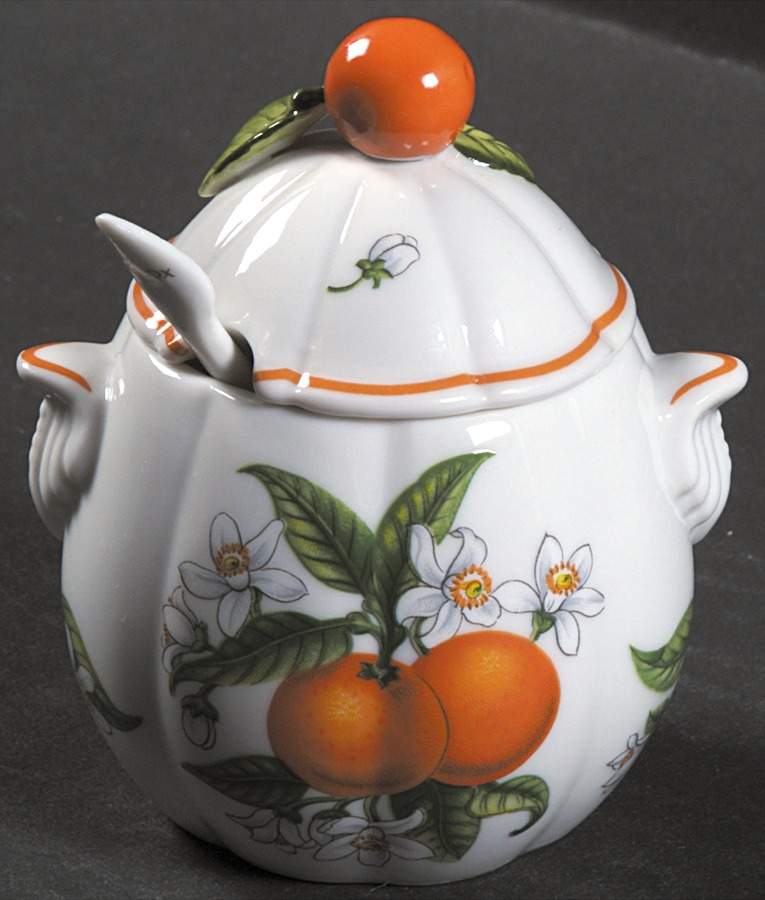 Lenox Orchard Giftware Jam/Jelly & Lid W/Spoon by Lenox-1