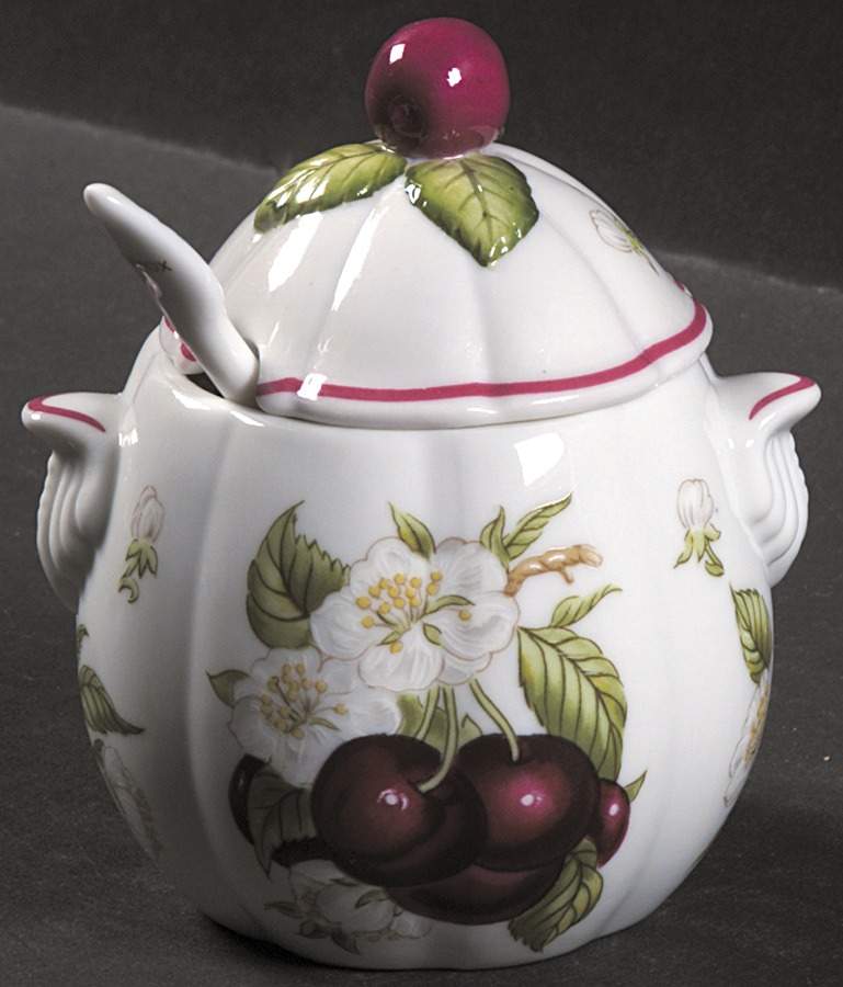 Lenox Orchard Giftware Jam/Jelly & Lid W/Spoon by Lenox-1