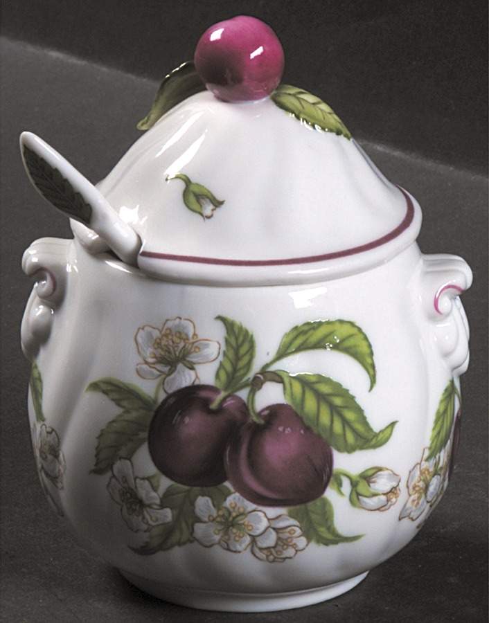 Lenox Orchard Giftware Jam/Jelly & Lid W/Spoon by Lenox-1
