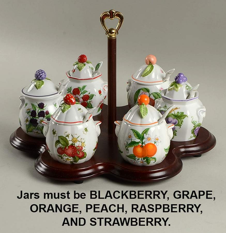 Lenox Orchard Giftware Jam/Jelly Set & Wood Stand by Lenox-1