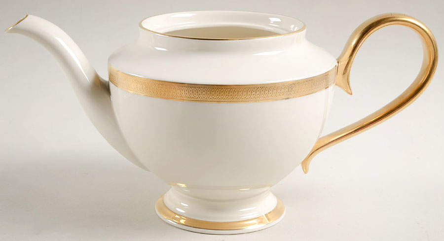 Lowell (Gold Backstamp) 1999 Shape Teapot No Lid by Lenox-1