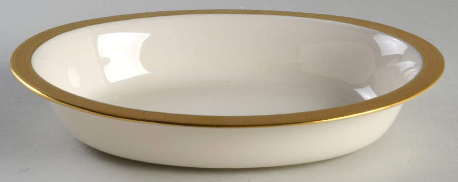 Lowell (Gold Backstamp) 9" Oval Vegetable Bowl by Lenox-1