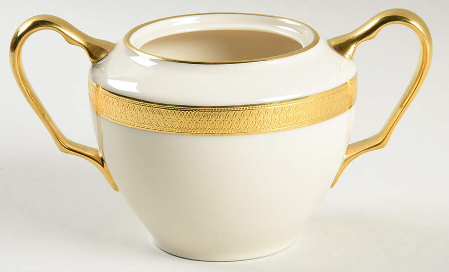 Lowell (Gold Backstamp) Sugar Bowl No Lid by Lenox-1