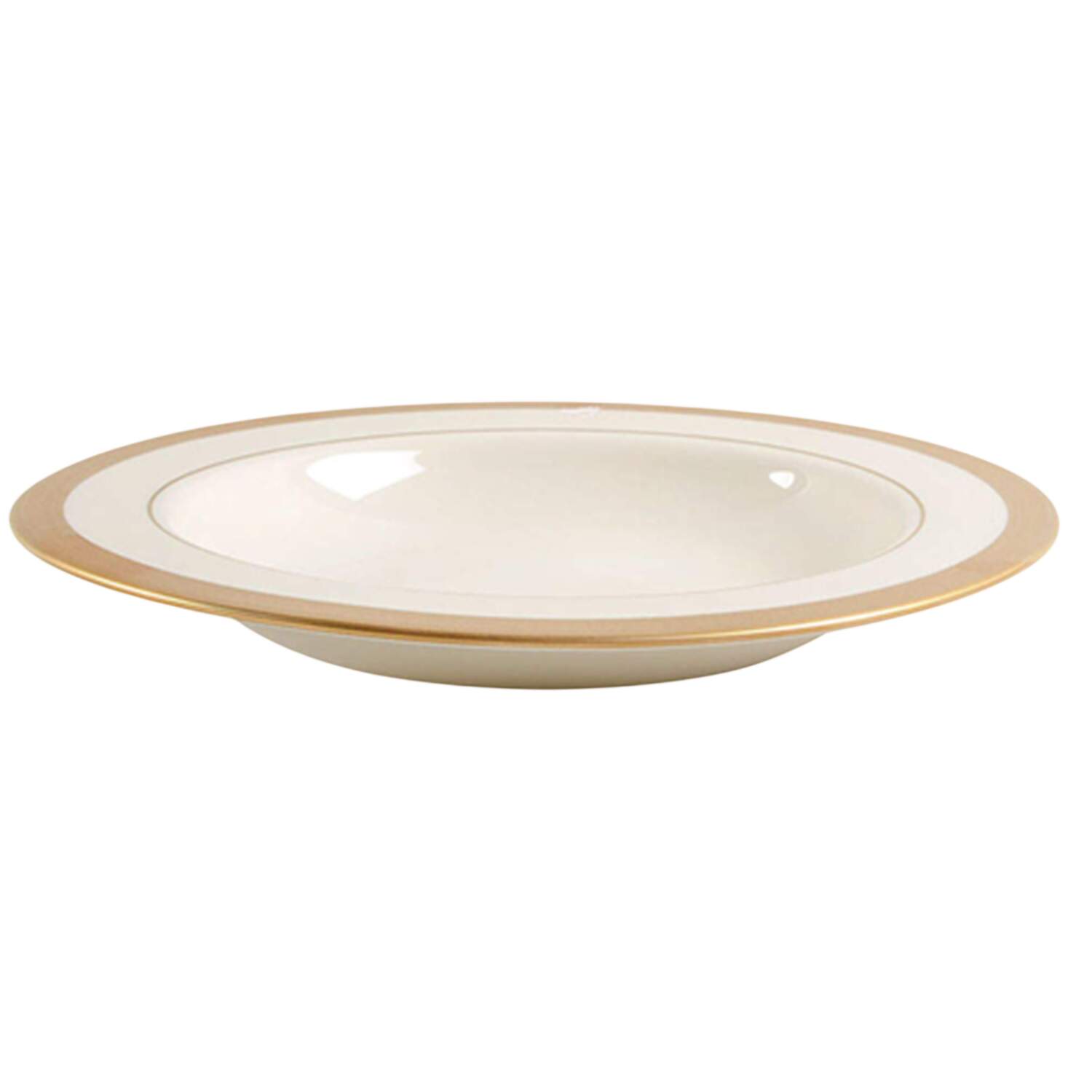 Lowell (Gold Backstamp) 9" 1999 Shape Soup/Pasta Bowl by Lenox-1