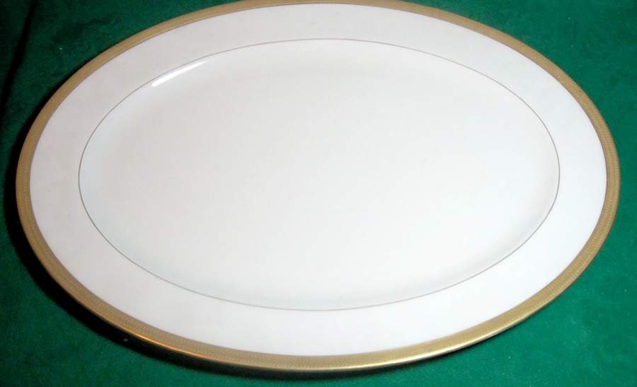 Lowell (Gold Backstamp) 18" Oval Serving Platter by Lenox-1
