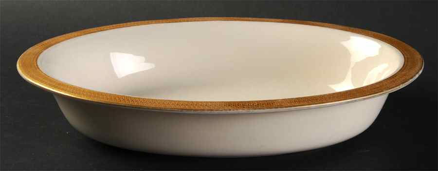Lowell (Gold Backstamp) 9" Oval Vegetable Bowl by Lenox-1