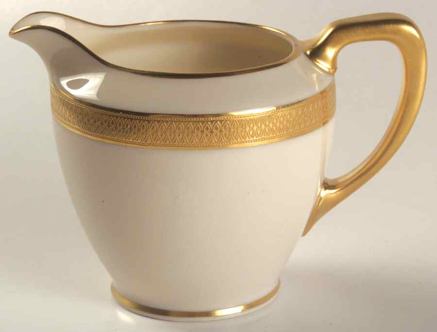 Lowell (Gold Backstamp) Shape 1963  Creamer by Lenox-1