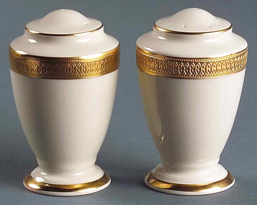 Lowell (Gold Backstamp) 99 Shape Salt & Pepper Set by Lenox-1
