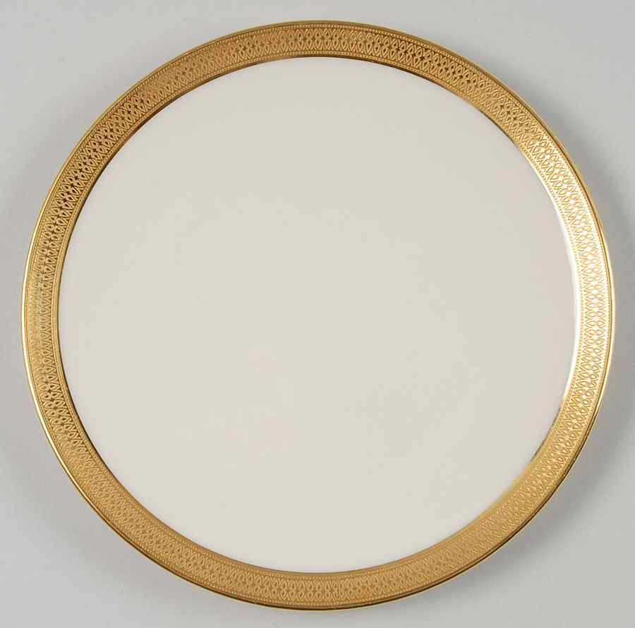 Lowell (Gold Backstamp) Saucer for Cream Soup Bowl by Lenox-1