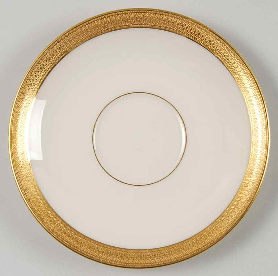 Lowell (Gold Backstamp) Saucer for Footed Cup by Lenox-1