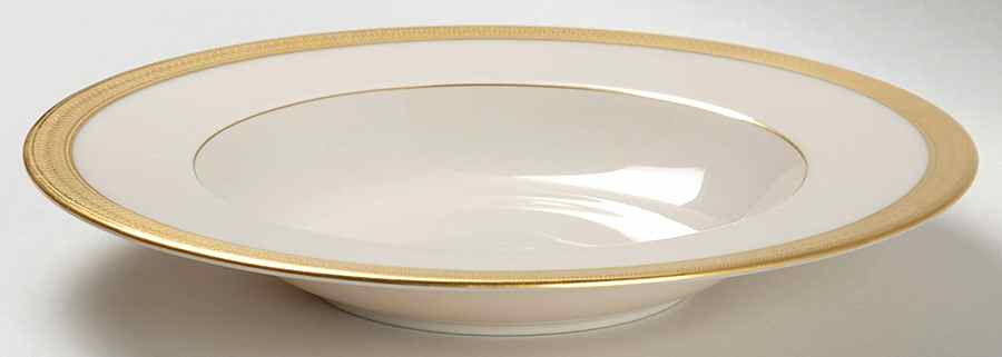 Lowell (Gold Backstamp) Rim Soup Bowl by Lenox-1