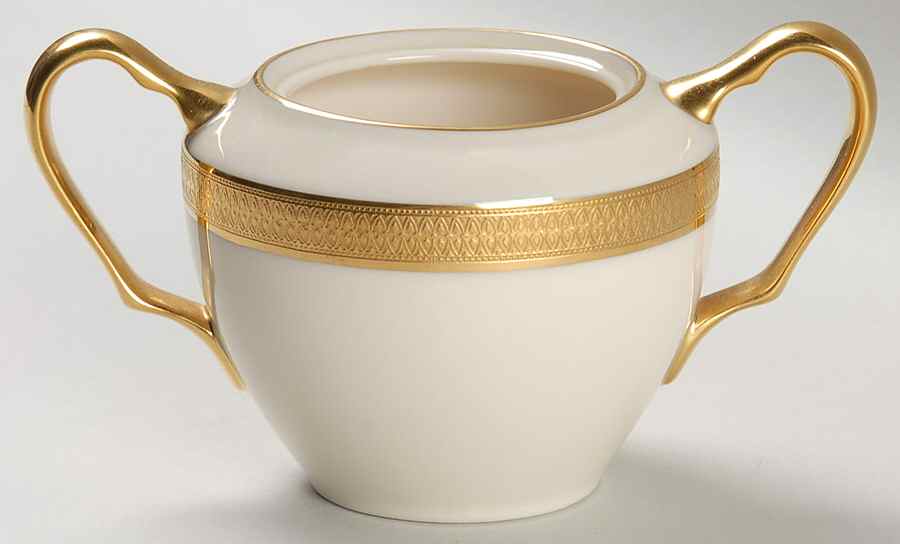 Lowell (Gold Backstamp) Sugar Bowl No Lid by Lenox-1