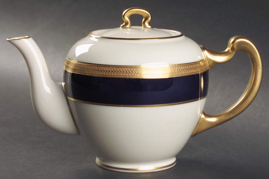 Lowell Cobalt Blue Shape 522 Teapot & Lid by Lenox-1