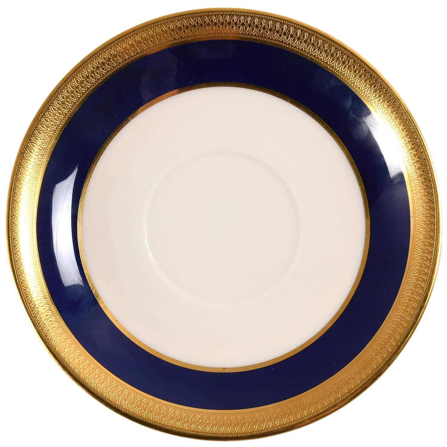 Lowell Cobalt Blue Saucer for Footed Cream Soup Bowl by Lenox-1