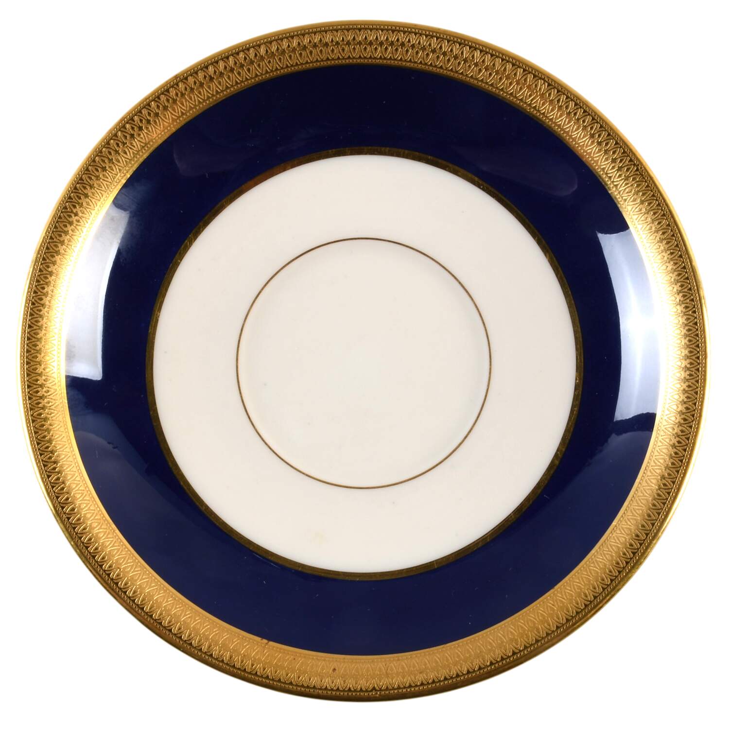 Lowell Cobalt Blue Saucer for Cream Soup Bowl by Lenox-1
