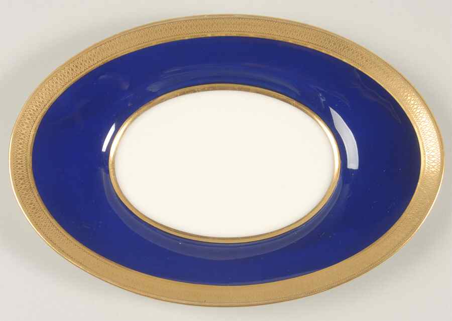 Lowell Cobalt Blue Underplate for Gravy Boat by Lenox-1