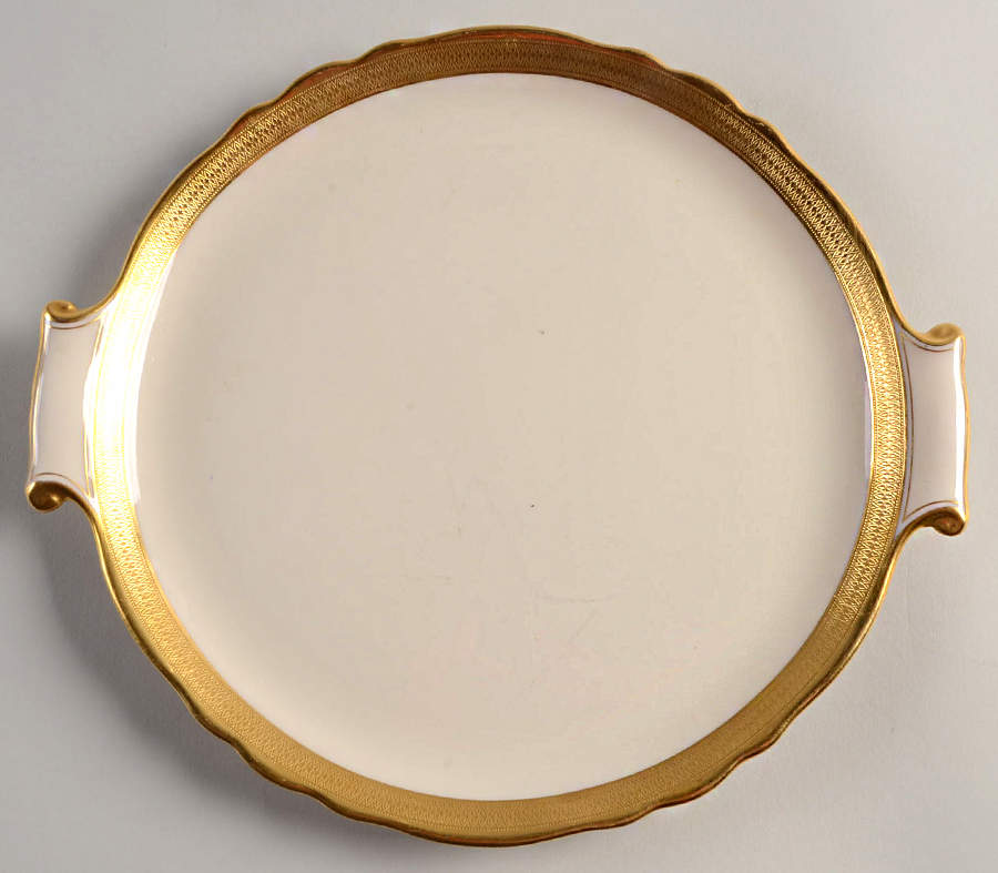 Lowell (Green Backstamp) Handled Cake Plate by Lenox-1
