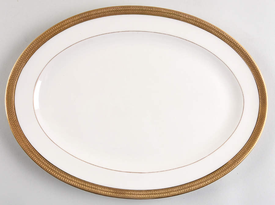 Lowell (Green Backstamp) 13" Oval Serving Platter by Lenox-1