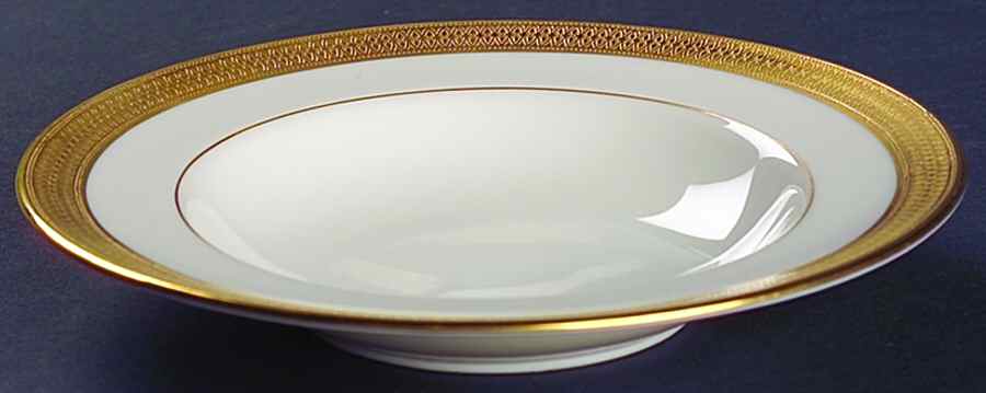 Lowell (Green Backstamp) Rim Fruit/Dessert (Sauce) Bowl by Lenox-1