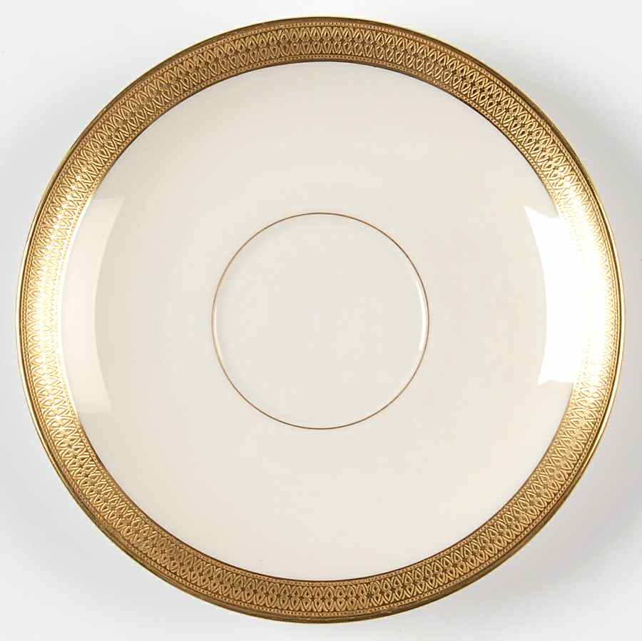Lowell (Green Backstamp) Saucer for Flat Cup by Lenox-1