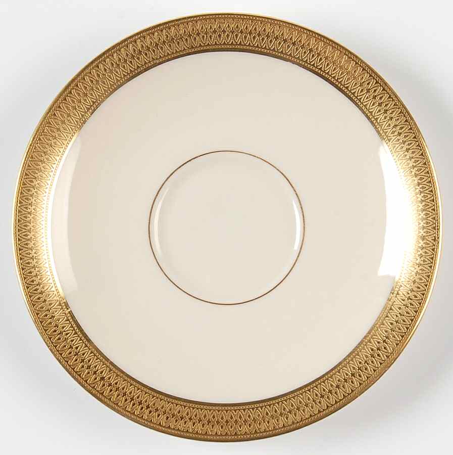 Lowell (Green Backstamp) Saucer for Demitasse Cup by Lenox-1