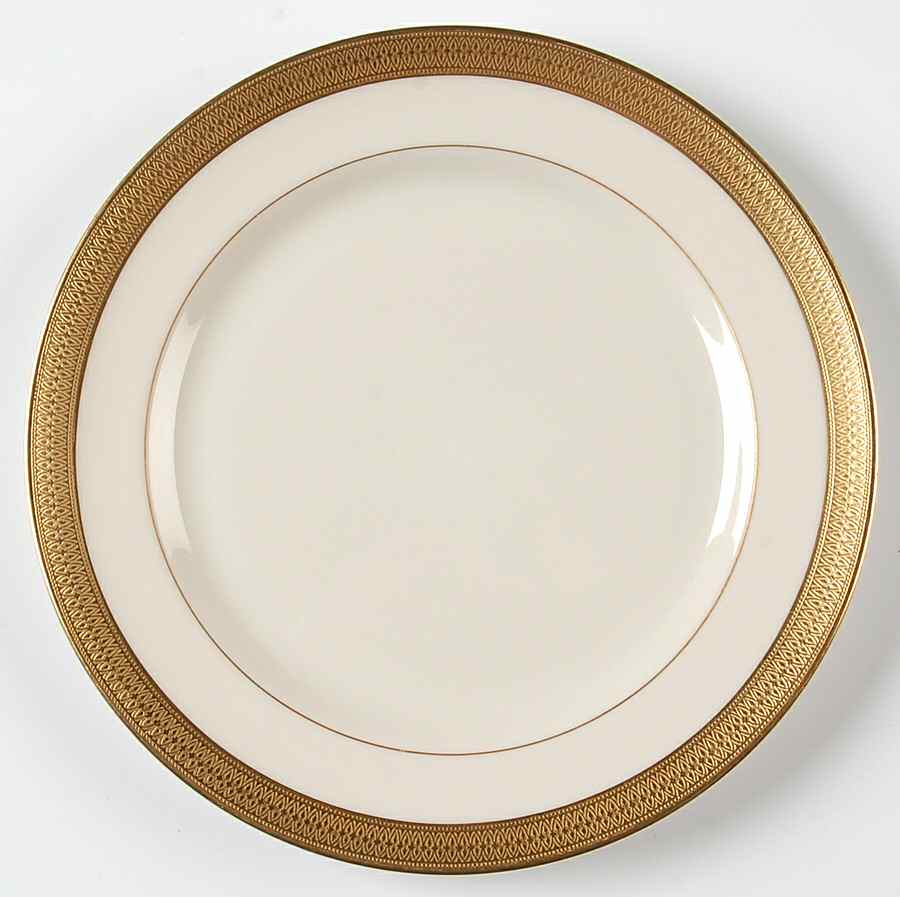 Lowell (Green Backstamp) Dessert/Pie Plate by Lenox-1