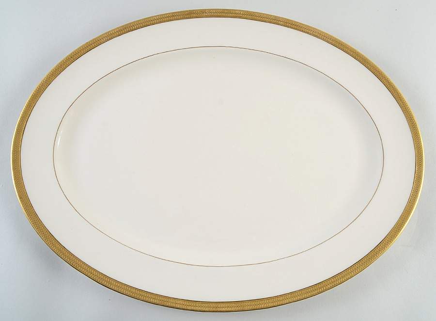 Lowell (Green Backstamp) 18" Oval Serving Platter by Lenox-1