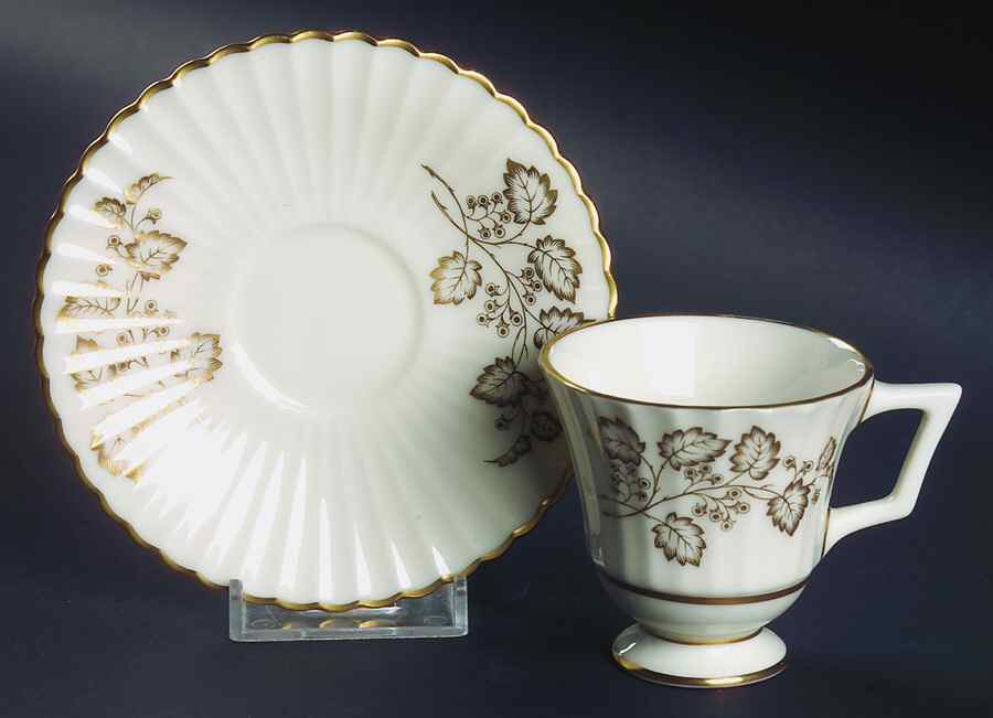 Lyric Footed Demitasse Cup & Saucer Set by Lenox-1