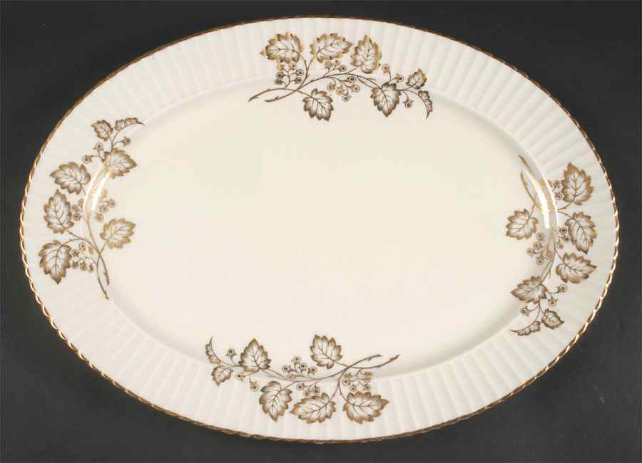 Lyric 17" Oval Serving Platter by Lenox-1