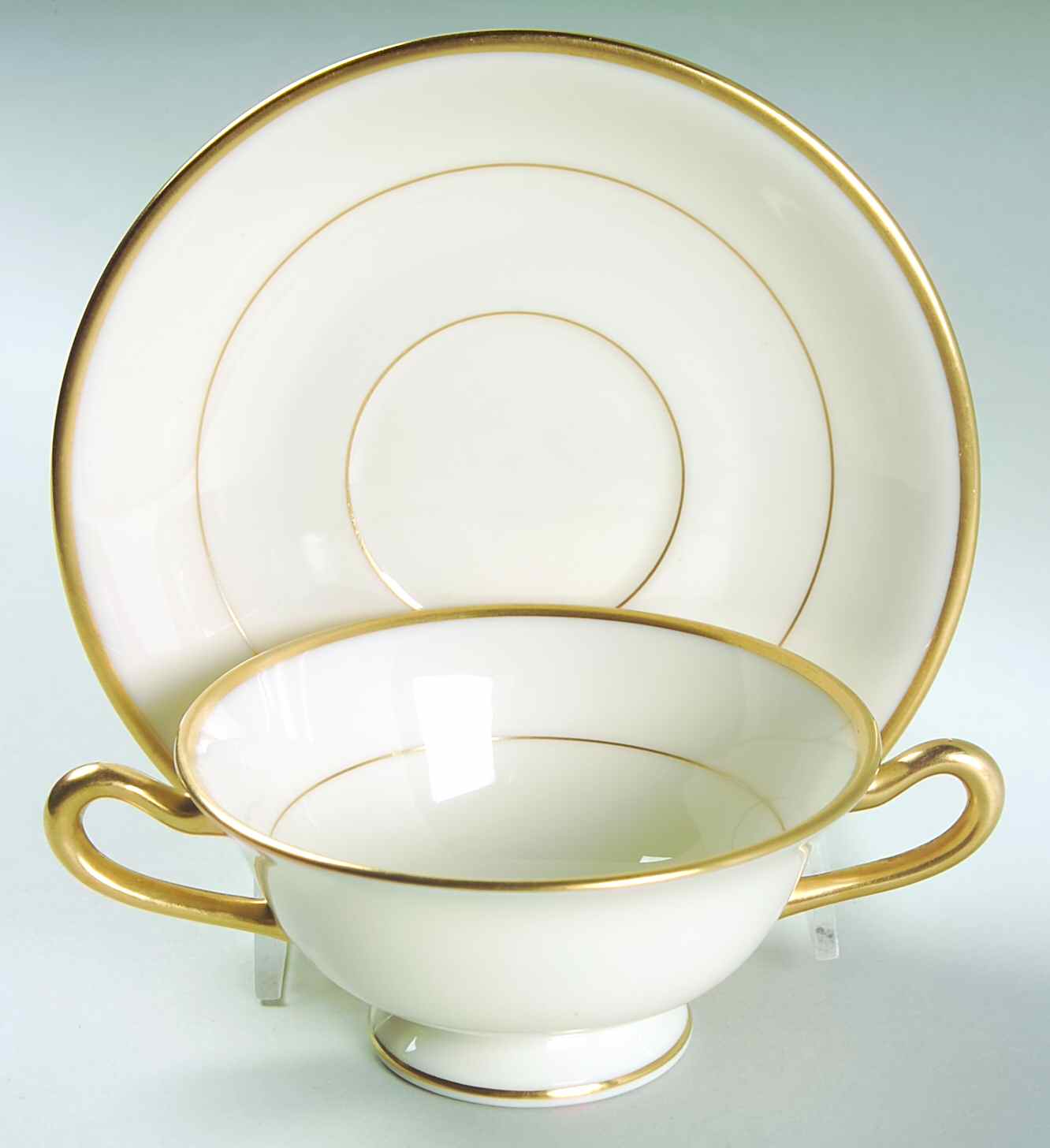 M119 Footed Bouillon Cup & Saucer by Lenox-1
