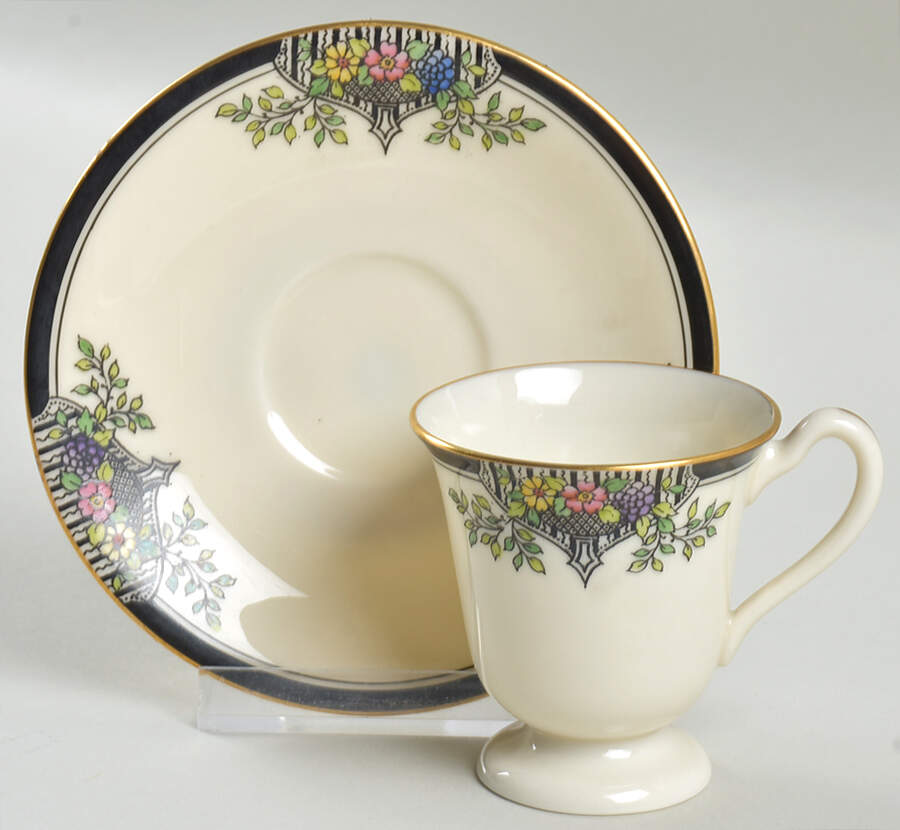 M14 Footed Demitasse Cup & Saucer Set by Lenox-1