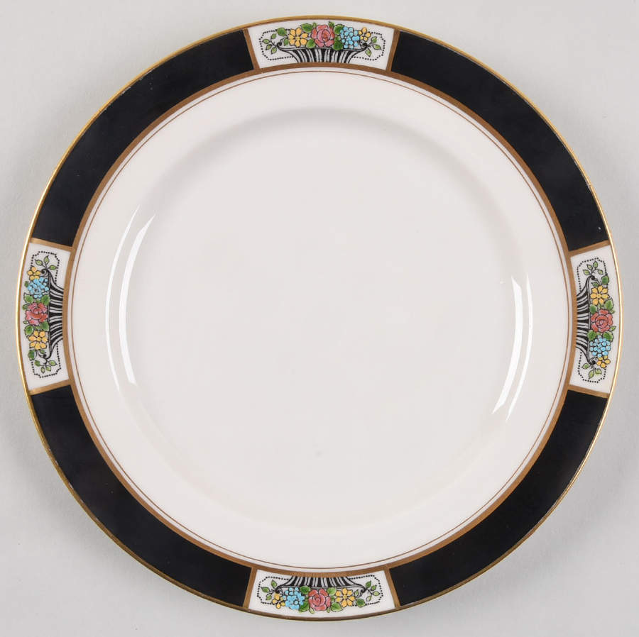 Meadowbrook Black Salad Plate by Lenox-1