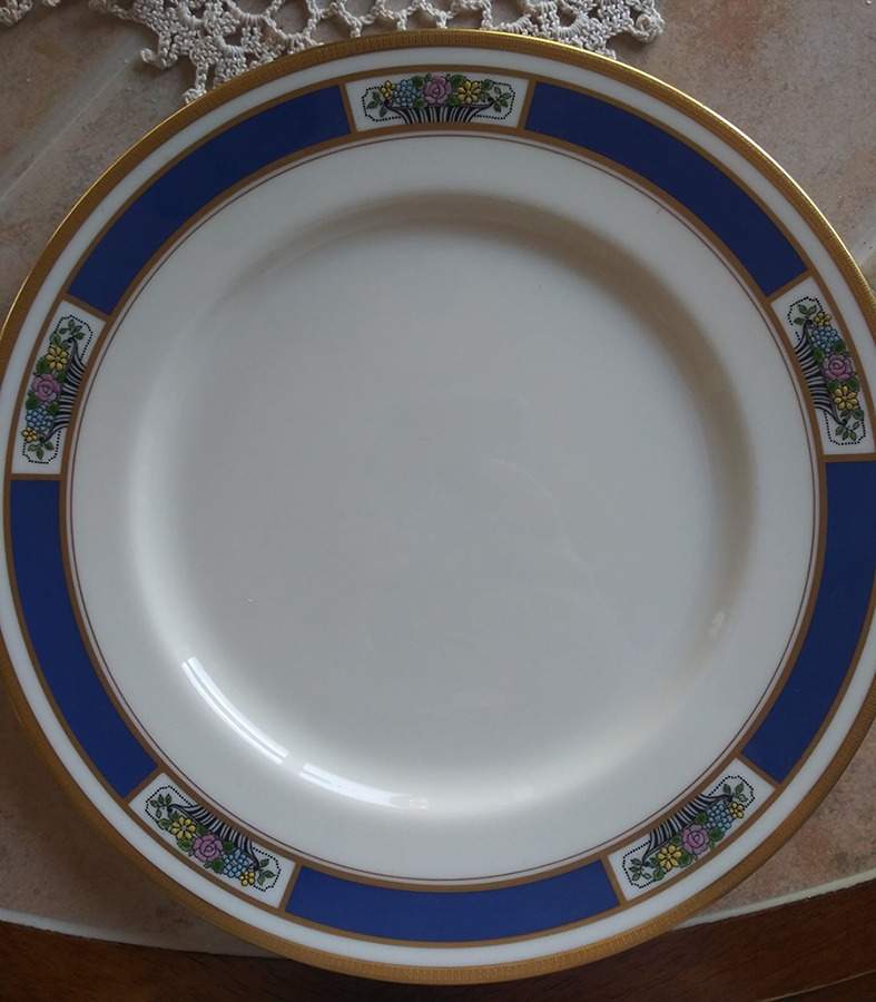 M71 Chinese Blue Service Plate (Charger) by Lenox-1