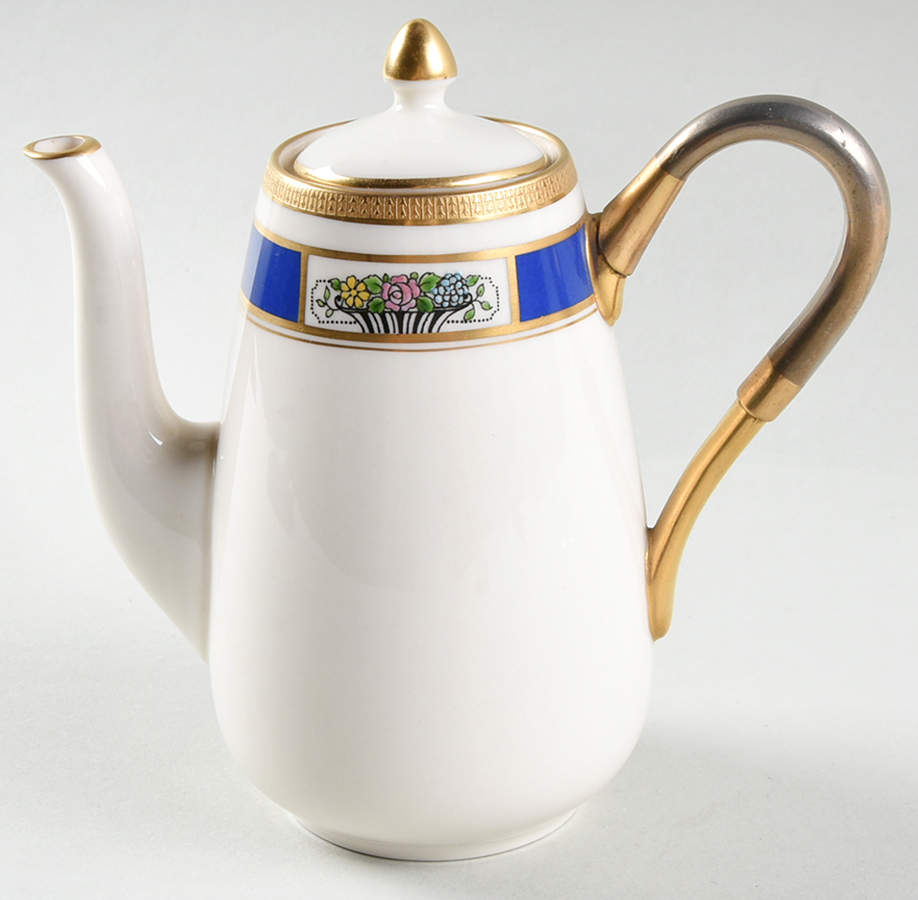 M71 Chinese Blue Individual Coffee Pot & Lid by Lenox-1
