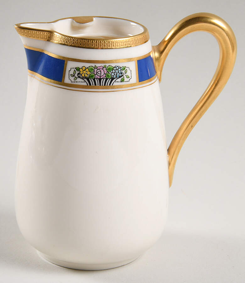 M71 Chinese Blue Hot Milk Pitcher No Lid by Lenox-1