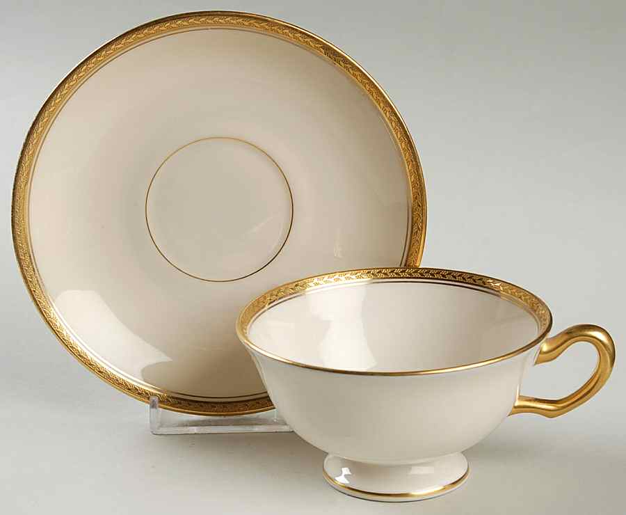 M8 Footed Cup & Saucer Set by Lenox-1
