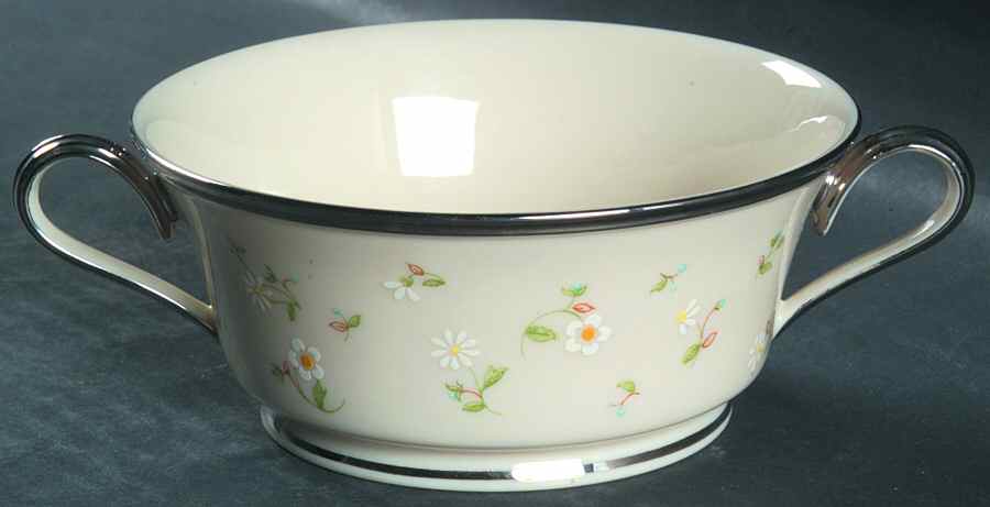 May Flowers Footed Cream Soup Bowl by Lenox-1