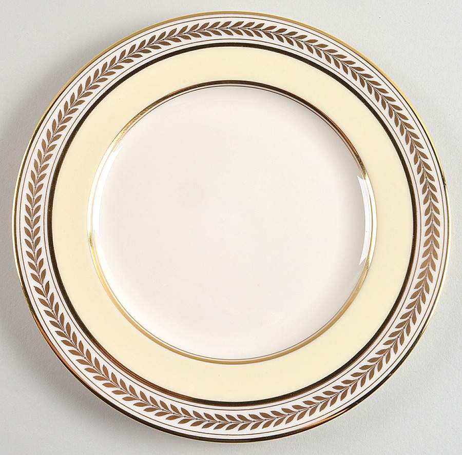 Malmaison Ivory Luncheon Plate by Lenox-1