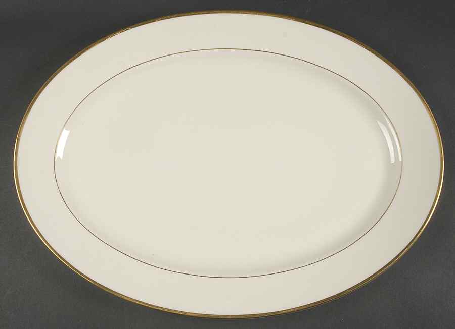 Mansfield 17" Oval Serving Platter by Lenox-1