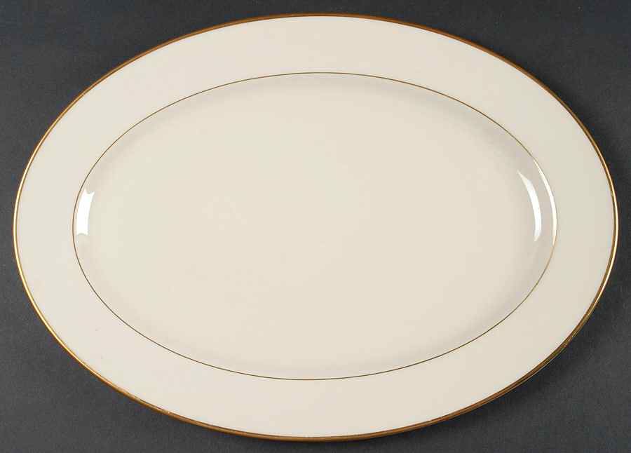 Mansfield 15" 1999 Shape Oval Serving Platter by Lenox-1