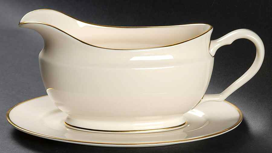Mansfield Gravy Boat & Underplate by Lenox-1