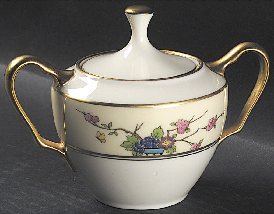 Mandarin Sugar Bowl & Lid by Lenox-1