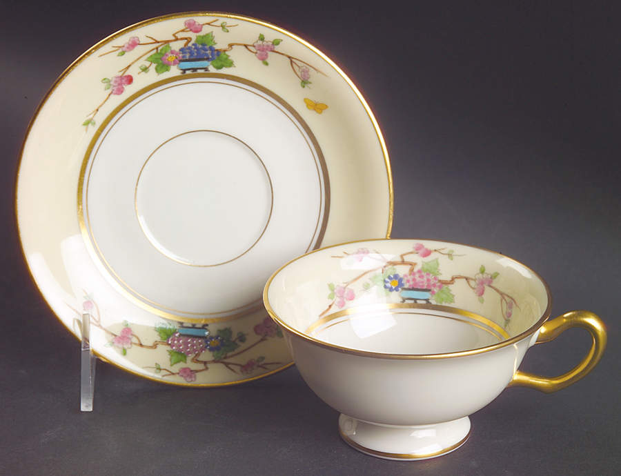 Mandarin Footed Cup & Saucer Set by Lenox-1