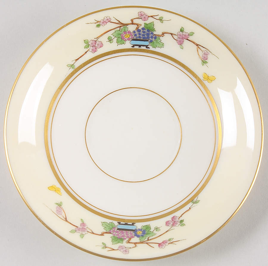 Mandarin Saucer for Footed Bouillon Cup by Lenox-1